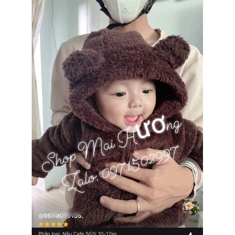 Áo khoác lông cho bé