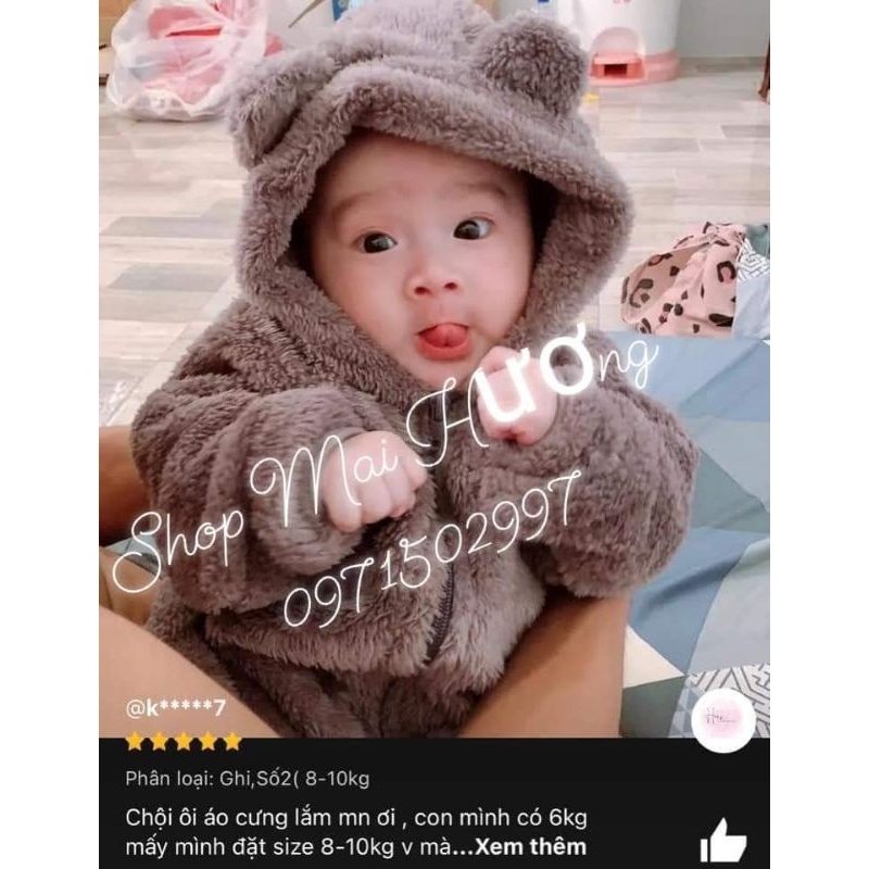 Áo khoác lông cho bé