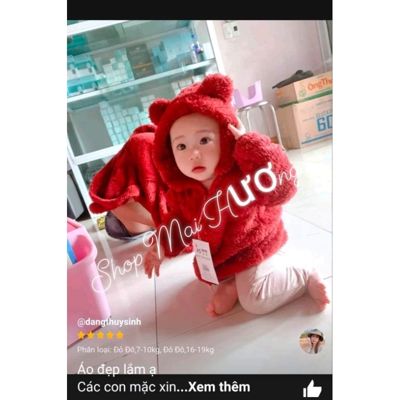 Áo khoác lông cho bé