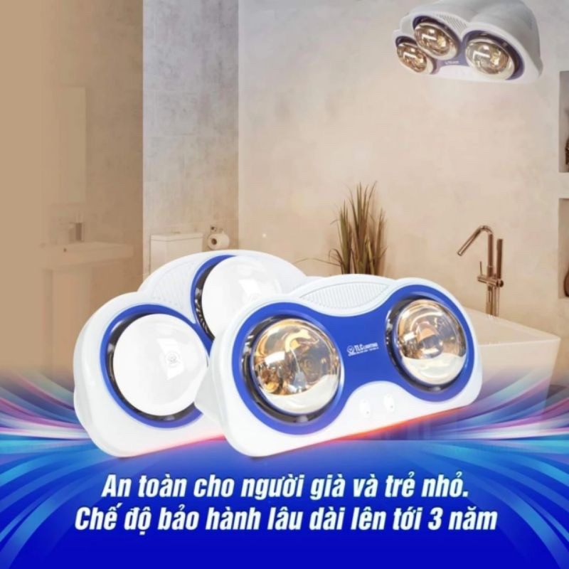 Đèn sưởi chống loá mắt TLC Lighting - BH 3 năm đổi mới