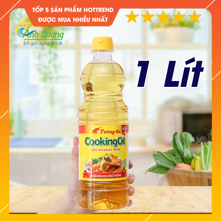 Dầu ăn Tường An 1L - Cooking Oil - Dầu ăn danh tiếng, an toàn cho sức khỏe