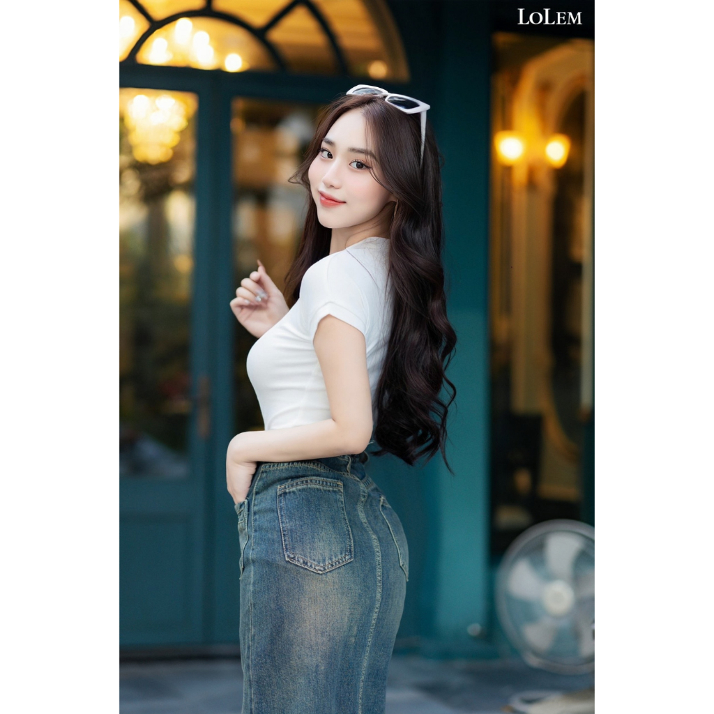 Áo thun nữ cổ tròn thiết kế tay dơi LOLEM AP0161 freesize chất cotton co giãn