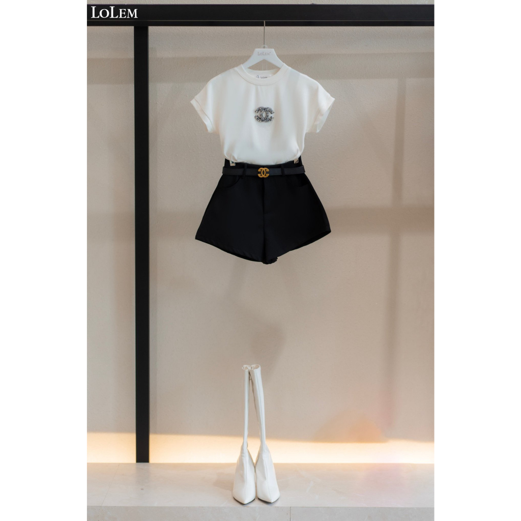 Áo thun nữ cổ tròn thiết kế tay dơi LOLEM AP0161 freesize chất cotton co giãn