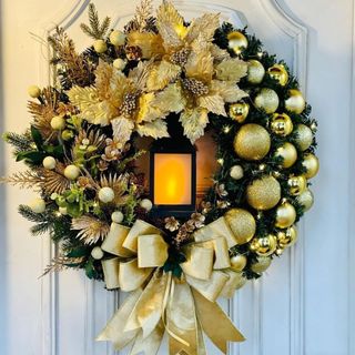 Vòng noel, merry christmas trang trí treo tường, treo cửa- vòng hoa giáng sinh cây thông