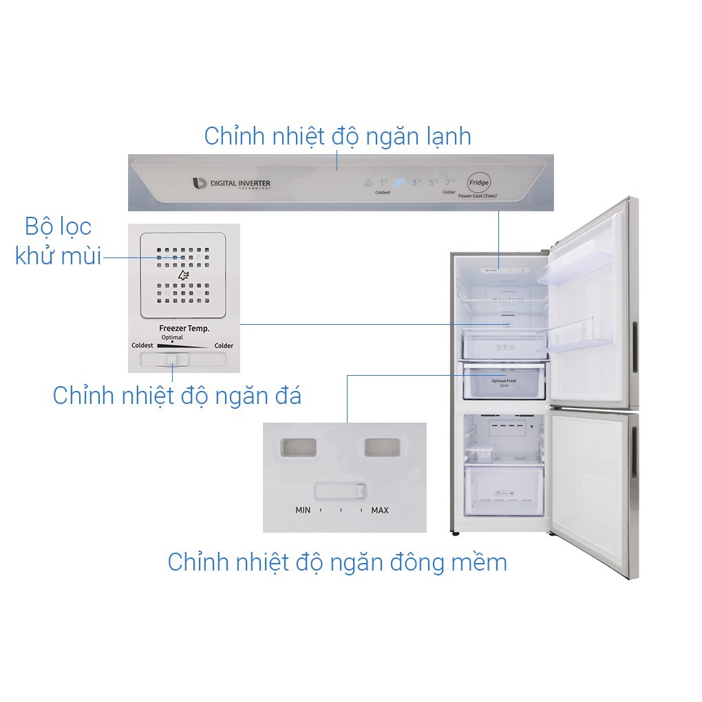 Tủ lạnh Samsung Inverter 280 lít RB27N4010S8/SV - Miễn phí giao + lắp Toàn Quốc