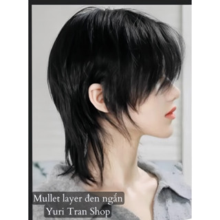 TÓC GIẢ ĐỘI NGUYÊN ĐẦU Loại siêu cấp Yuri Tran- Mẫu mullet thẳng mới siêu cá tính. tặng lưới. mẫu này đội bao xinh luôn