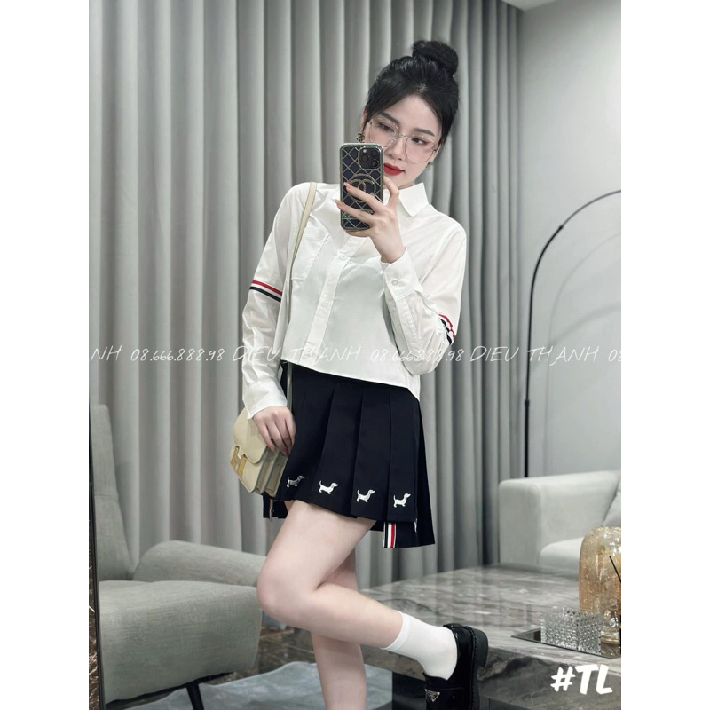 Chân Váy Thom xếp ly dáng ngắn Siu Cấp