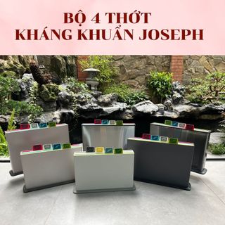 Bộ 4 thớt kháng khuẩn joseph nhựa kháng khuẩn thớt chặt thớt thái thức ăn thái thịt thái rau