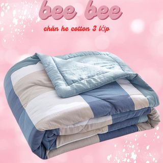 Chăn hè trần bông 2 lớp nhiều mẫu 1.6x2m - Chăn hè COTTON POLY trần bông 3 lớp (Được chọn mẫu)