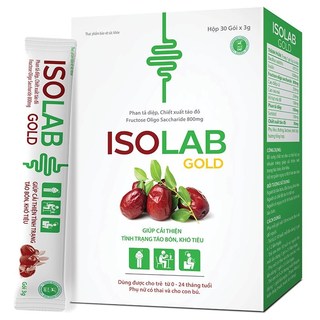 Cốm bổ sung chất xơ - Isolab Gold - Bổ sung chất xơ và lợi khuẩn - nhuận tràng H30 GÓI