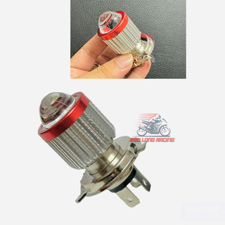 Bóng Đèn Bi Cầu chân H4 pha vàng cos trắng gắn được nhiều loại xe máy