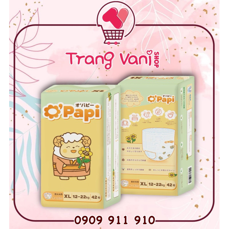 Tã Bỉm O'PAPI dán quần đủ size OPAPI