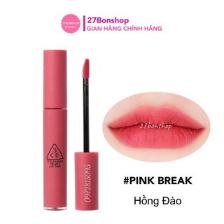 Son kem lì 3ce velvet lip tint #pink break