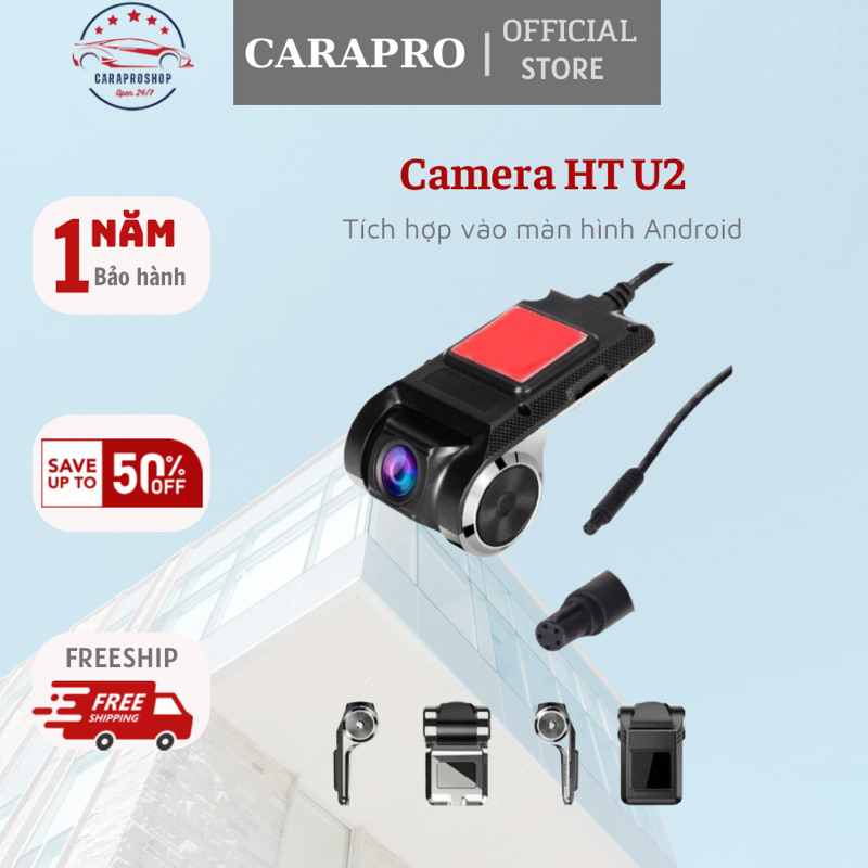 Camera hành trình U2, tích hợp màn hình android, ghi hình phía trước