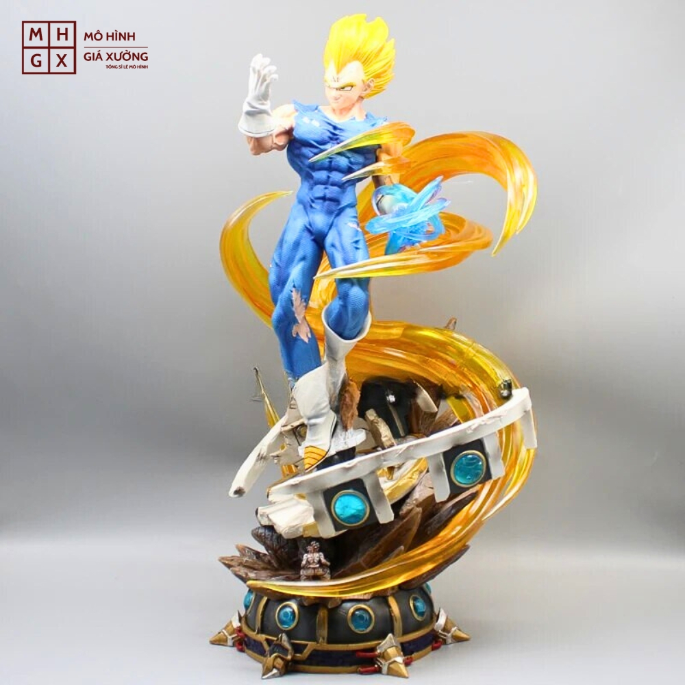 Mô hình DragonBall Vegeta Majin dáng đứng siêu ngầu - Cao 44cm - nặng 3kg + 1 bán thân - Dragon Ball - Có Hộp carton