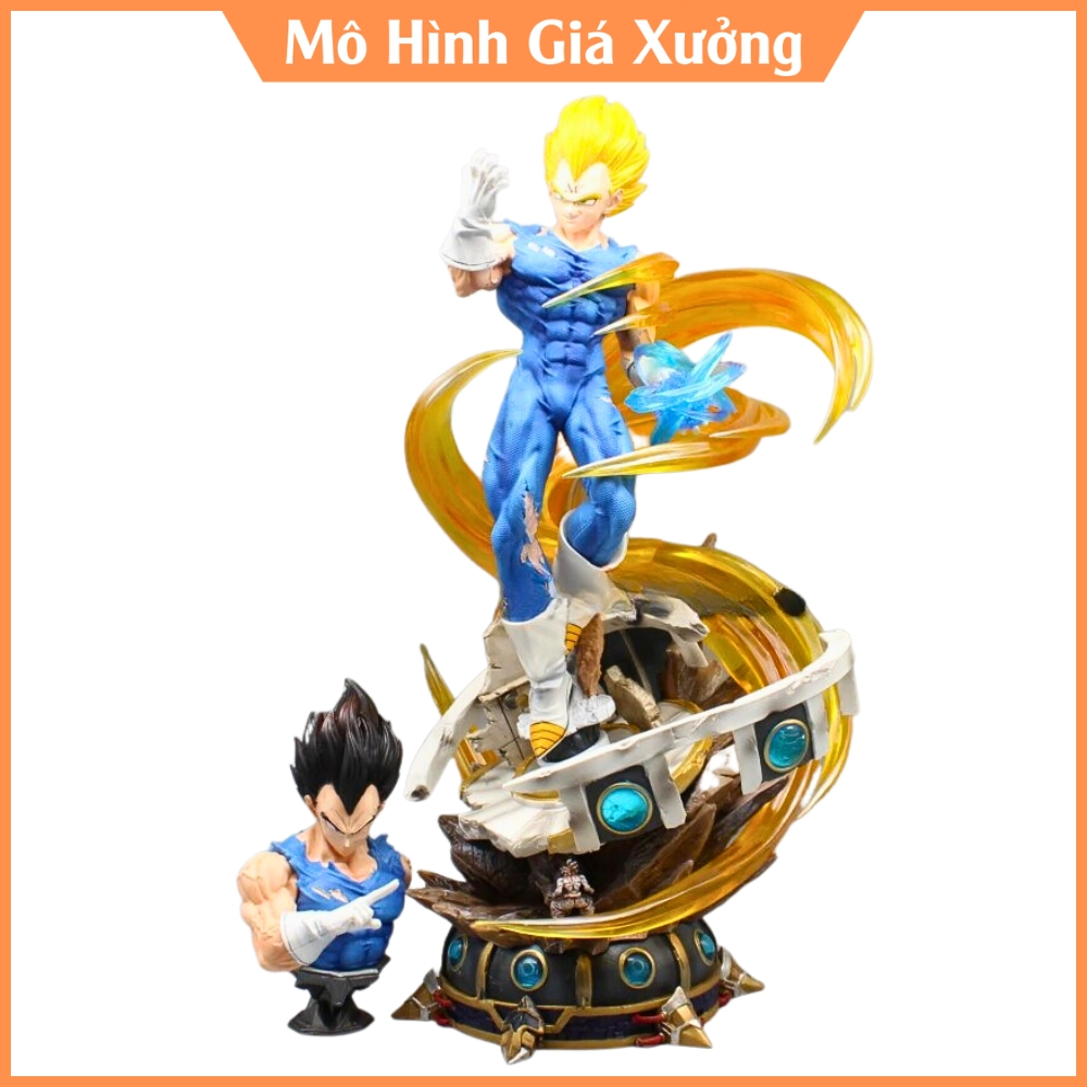 Mô hình DragonBall Vegeta Majin dáng đứng siêu ngầu - Cao 44cm - nặng 3kg + 1 bán thân - Dragon Ball - Có Hộp carton