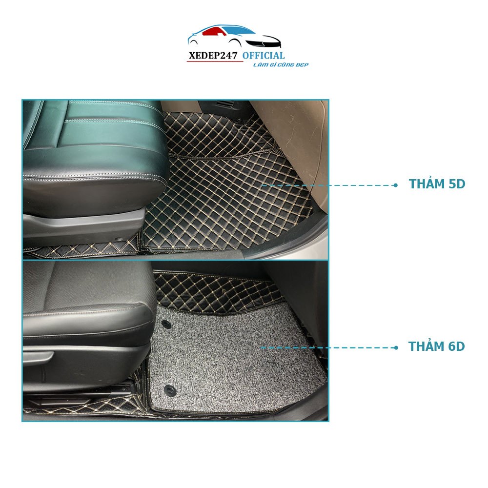 Thảm sàn ô tô 5D 6D da thường xe 5 chỗ Toyota Wigo 2023 form chuẩn, không mùi, không thấm nước
