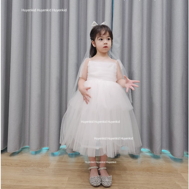 Váy tutu hai dây dáng xoè tầng siêu đẹp cho bé yêu