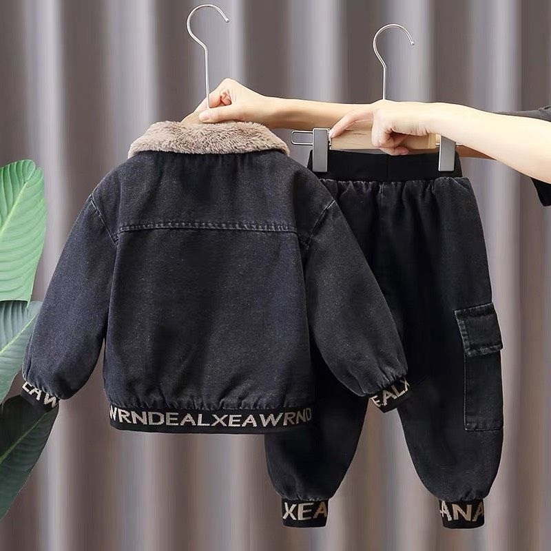 ️Bộ jean lót lông quần túi hộp cho bé - Có buôn sỉ-SP 5724