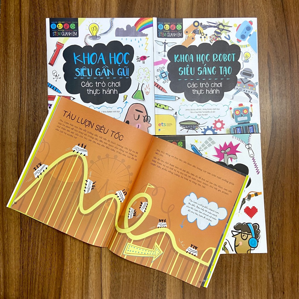 Lẻ/Combo Sách Stem Quanh Em: Khoa Học Siêu Gần Gũi + Khoa Học Robot Siêu Sáng Tạo