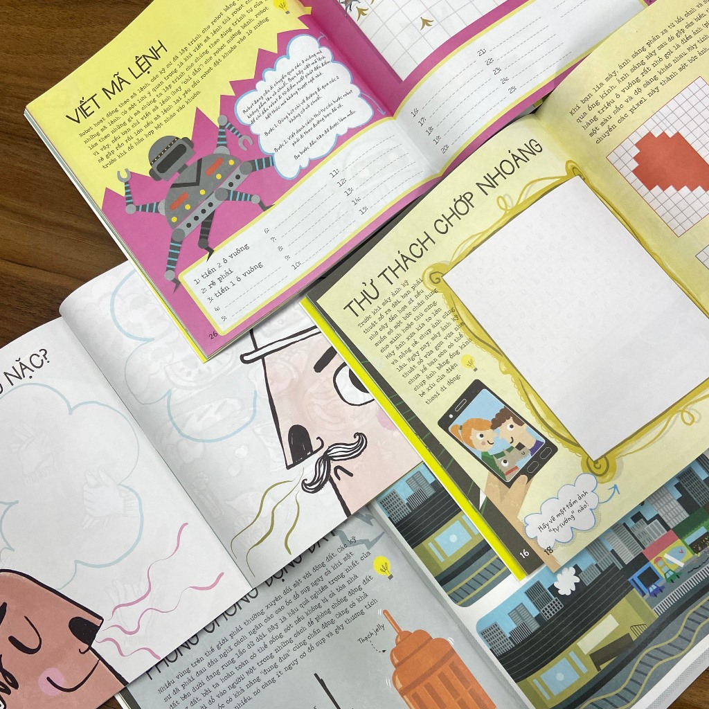 Combo Sách Stem Quanh Em: Kỹ Thuật Siêu Đơn Giản,Công Nghệ Siêu Thông Minh, Khoa Học RoBot Siêu Sáng Tạo, Khoa Học