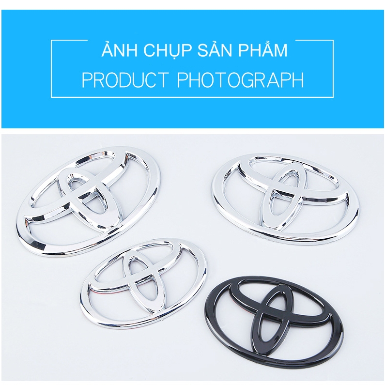 LOGO XE Ô TÔ TOYOTA : FORTUNER. VIOS. CAMRY. INNOVA. COROLLA. YARIS. HILUX............NHIỀU KÍCH THƯỚC