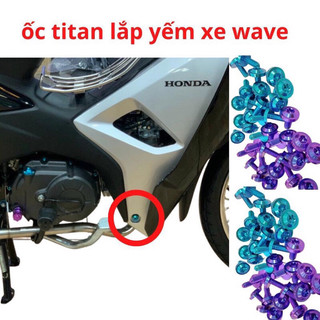Ốc titan gr5 gắn full dàn áo wave 100-110