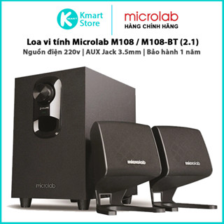 Loa Vi Tính Microlab M108 Jack 3.5mm / M108BT Bluetooth + Jack 3.5mm | 2.1 (11W) | Nguồn điện 220v - Bảo hành 1 năm