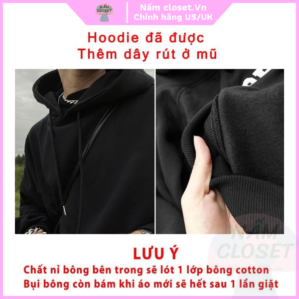 Áo Hoodie Stussy Nỉ Bông Cotton Cao Cấp Siêu Dày Mũ Zip Bassic Form Rộng Unisex Nam Nữ - SX NấmCloset 004