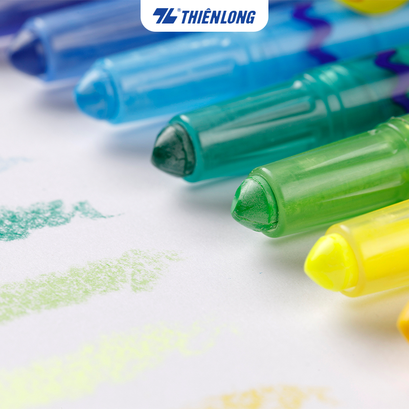 Bút sáp vặn Thiên Long Colokit Doraemon TCR-C05/DO - 18 màu- Không độc hại- Bút sáp siêu đẹp