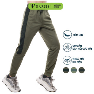 Quần Jogger nam thu đông NARSIS  chất liệu mềm mịn co giãn tốt  phong cách thể thao năng động