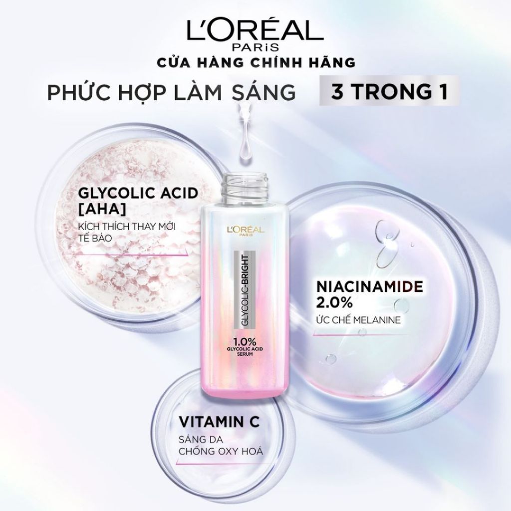 Serum L'Oréal Hỗ Trợ Dưỡng Sáng Và Mờ Thâm Nám 30ml Hasaki Sản Phẩm Chính Hãng