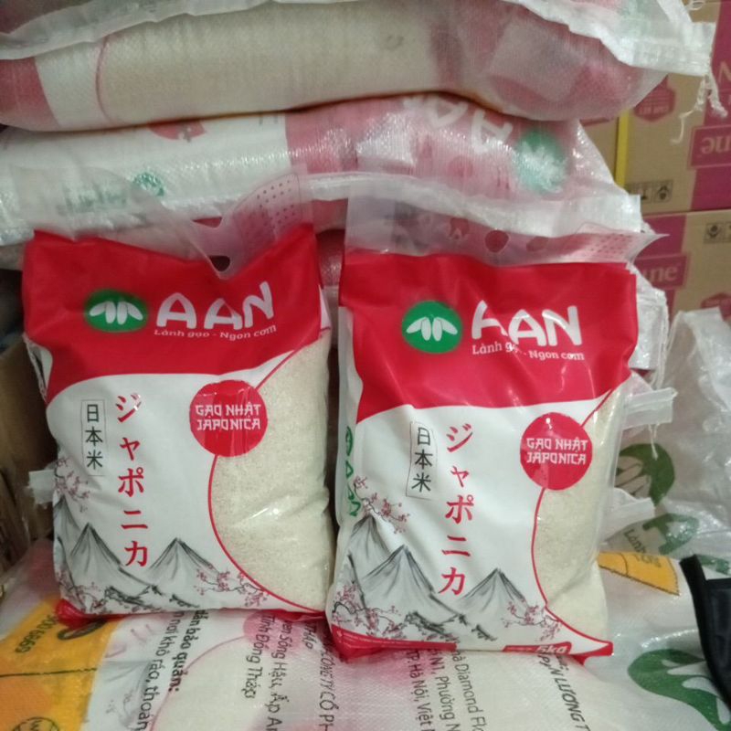 10kg gạo nhật Aan hạt tròn làm cơm sushi ,kimbap