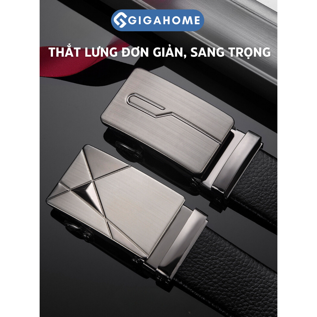 Dây Nịt Nam GIGAHOMEVN Giả Da Mặt Vuông - Phong Cách Lịch Lãm Và Sành Điệu 6624