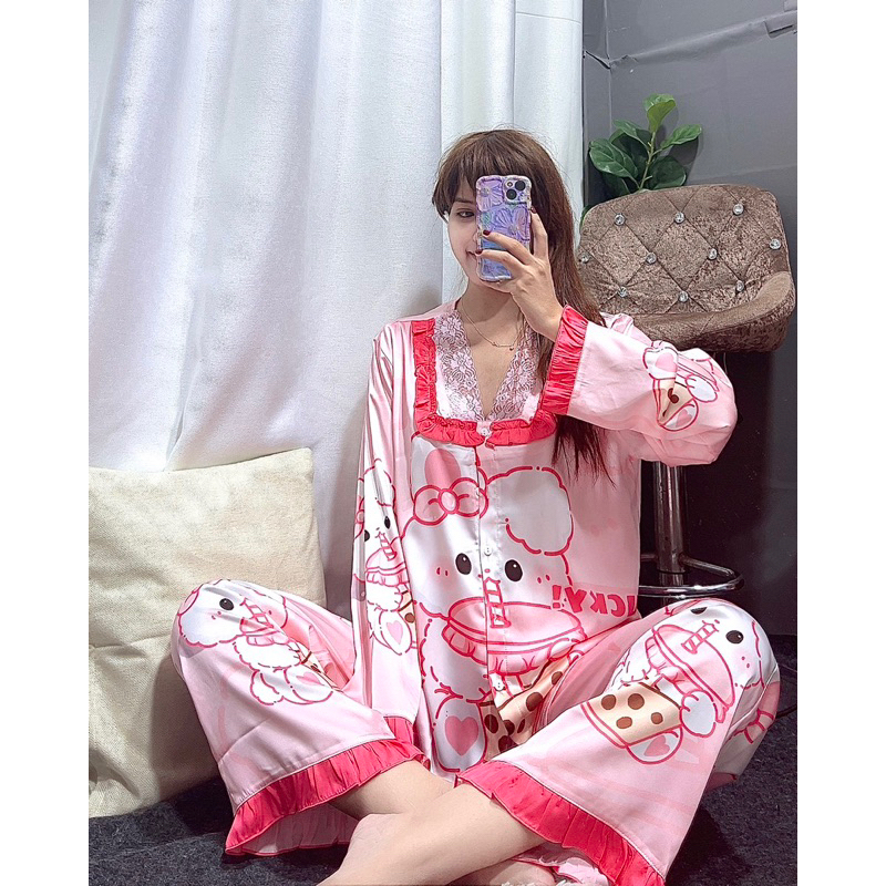 Đồ bộ lụa latin 195