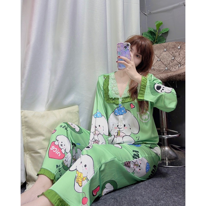 Đồ bộ lụa latin 195