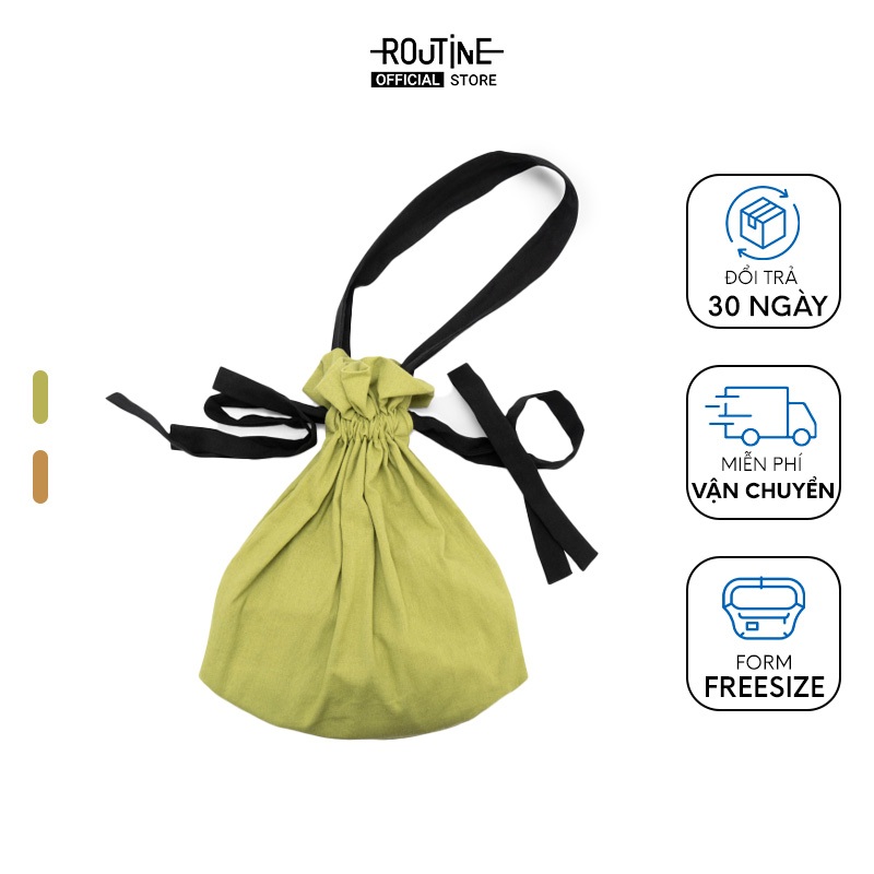 Túi Tote Linen Rút Dây Thời Trang - Routine 10S23BAGW008