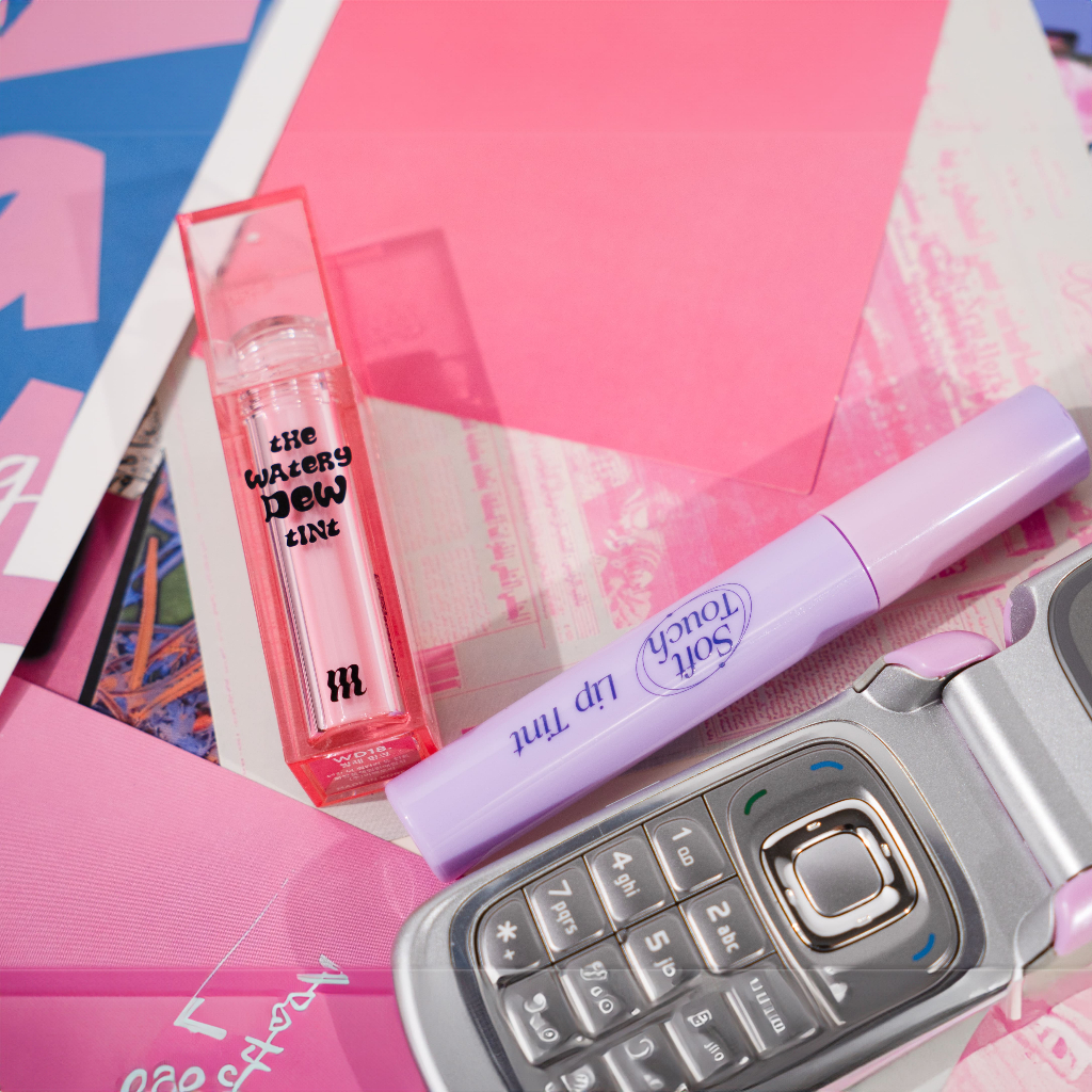 Combo 2 Son Tint Bóng Merzy The Watery Dew Tint Black Pink Edition + Son Kem Lì Soft Touch