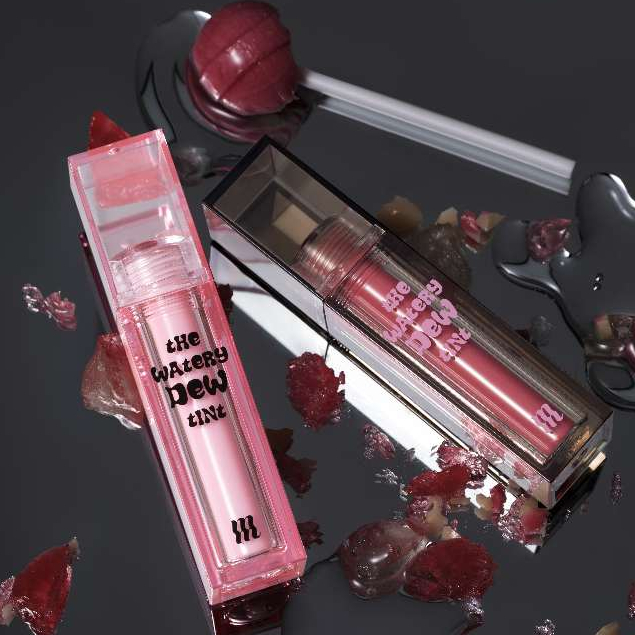 Combo 2 Son Tint Bóng Merzy The Watery Dew Tint Black Pink Edition + Son Kem Lì Soft Touch