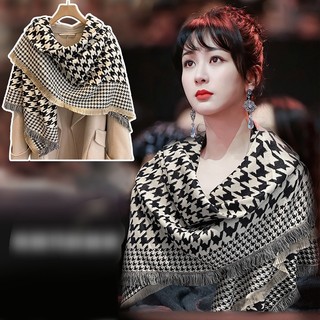Khăn choàng dạ cao cấp kẻ ô 134x134cm