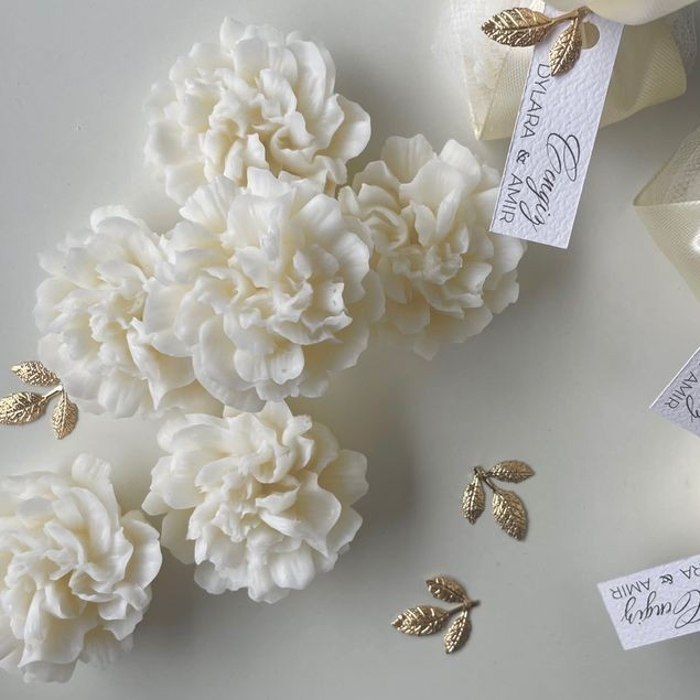 Nến hoa cẩm chướng dùng làm quà tặng, các dịp lễ tình nhân, cặp đơi, sinh nhật, chill, đốt, trang trí nhà cửa