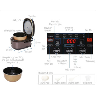 Phụ kiện -Linh kiện nồi cơm điện tử Kangaroo -Model KG599N