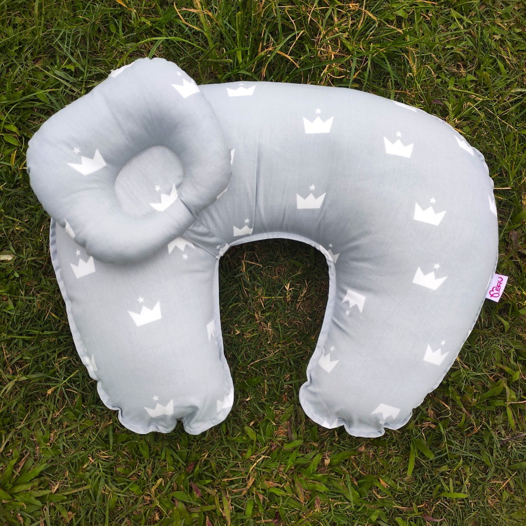 Gối cho con bú đa năng, gối cho con bú, gối bú đa năng, gối cho bé bú, Chất liệu Cotton Hàn mềm mịn thoáng mát