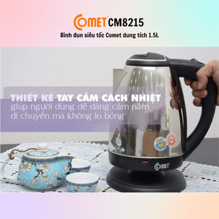 [HỎA TỐC] Bình đun siêu tốc Comet CM8215 (1.5L) - CM8217 (1.8L) - Chính Hãng