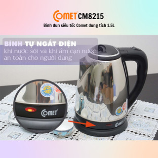 [HỎA TỐC] Bình đun siêu tốc Comet CM8215 (1.5L) - CM8217 (1.8L) - Chính Hãng