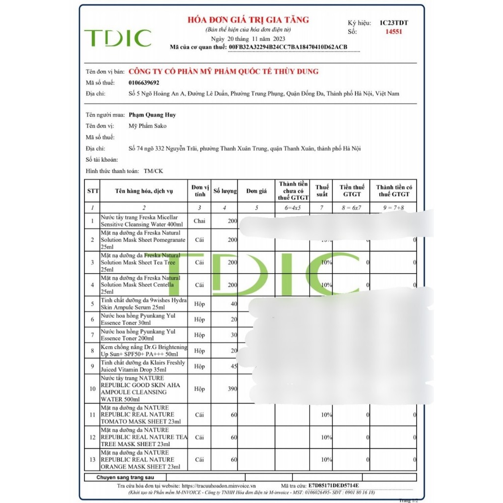 Nước tẩy trang Nature Republic Good Skin Cleansing Water 500ml