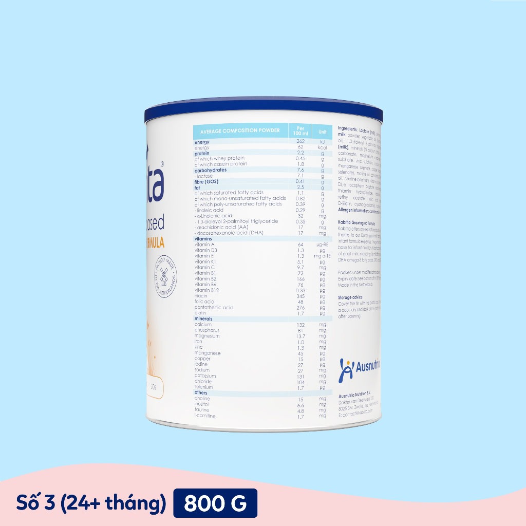 Sữa dê Kabrita Số 3 800g