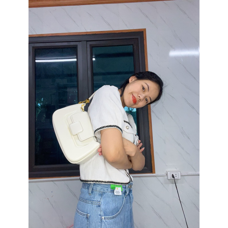 Túi xách nữ Koa square bags size 24 đeo chéo và đeo kẹp nách