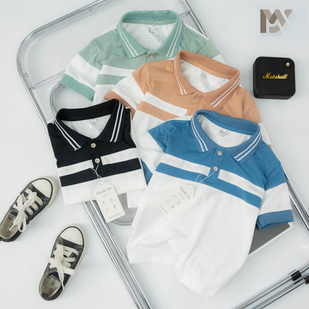 ÁO POLO PHỐI MÀU CHO BÉ