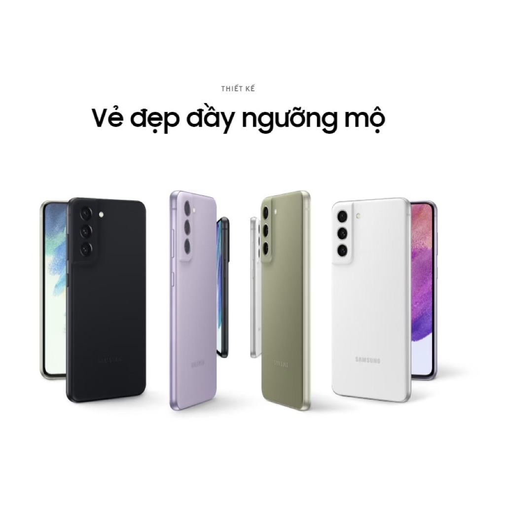 SAMSUNG S21 FE 5G  Thẻ kép điện thoại di động dự phòng kép Hệ thống thông minh Hoạt động Android hiển thị toàn màn